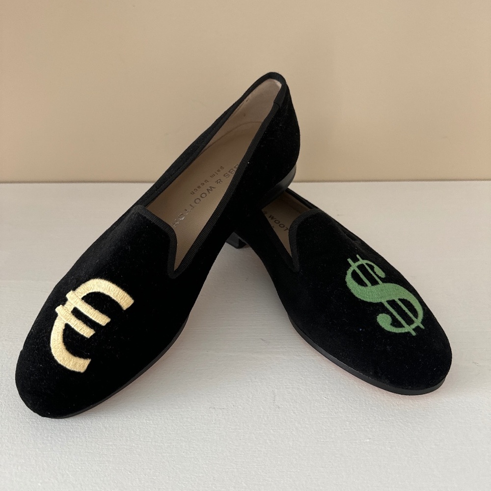 Stubbs and Wootton Velvet shoes- dollar/ euro size 6.5